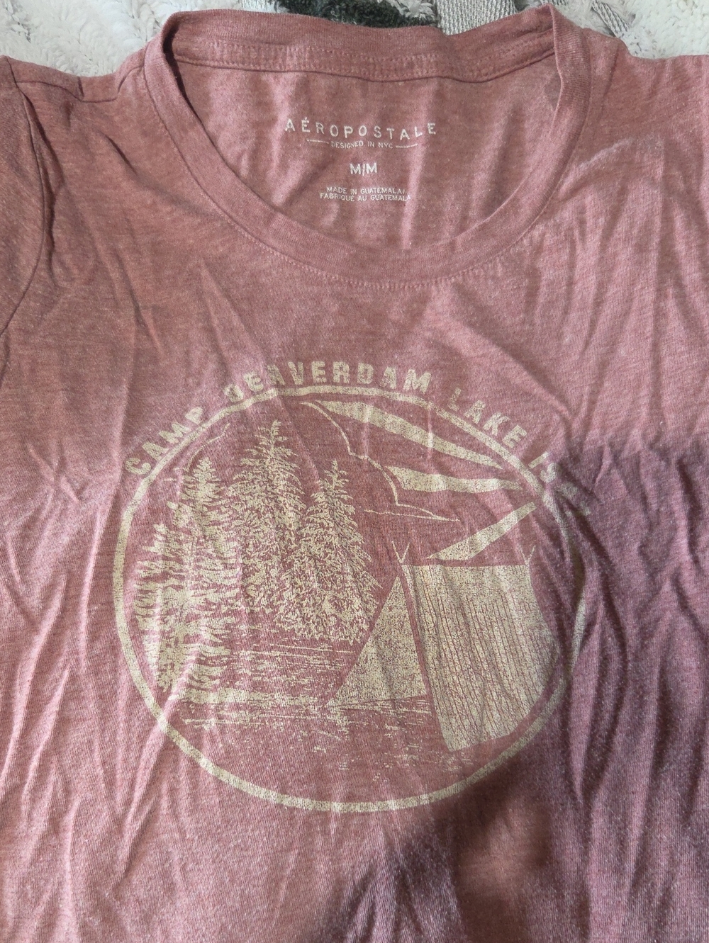 Aeropostale Dusty Rose Graphic Tee